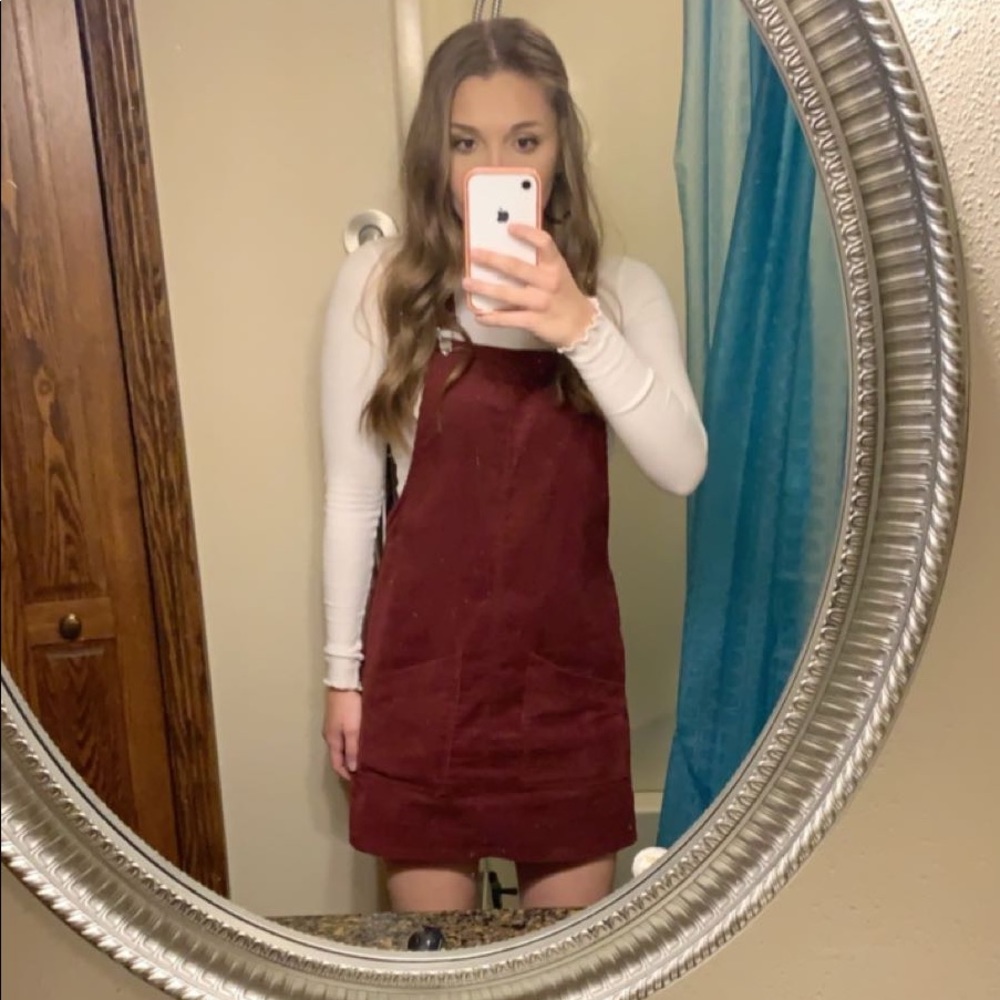 Corduroy Overall Dress